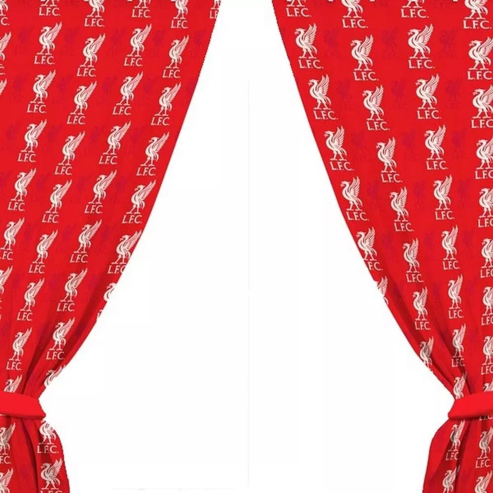 liverpool fc 54 inch bedroom curtains